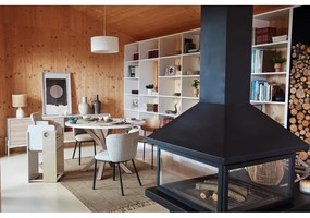 Czarno-naturalne krzesło Maureen – Kave Home