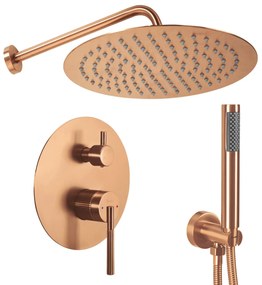 Zestaw natryskowy podtynkowy Rea Argon Miedź Szczotkowana  + BOX