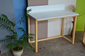 Białe biurko dla 6 latka, dla przedszkolaka D0-H23