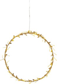 Duży elegancki wianek w kolorze złotym Winny