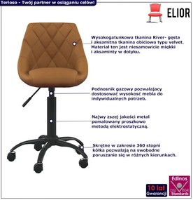 Brązowy fotel obrotowy do biura  B8-E39