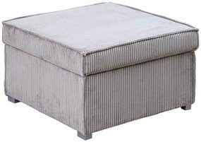 Beżowy taboret SMART COSARO z miejscem do przechowywania 65x65 cm
