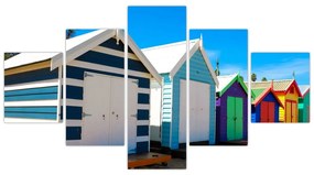 Obraz - Brighton Beach, Melbourne, Australia (125x70 cm)