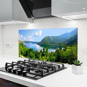 Szkło Ozdobne do Kuchni Panorama Alpejskiej Natury