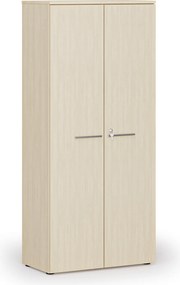 Szafa biurowa z drzwiami PRIMO WOOD, 800 x 420 x 1781 mm, brzoza