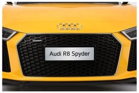 Auto na akumulator audi r8 spyder żółty