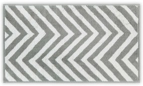 Biało-szary bawełniany ręcznik 33x33 cm Chevron – Foutastic