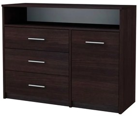 Minimalistyczna Komoda Z Szufladami Wenge R9-M48