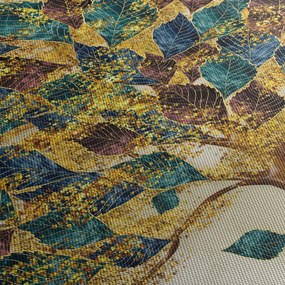 Obraz - Drzewo ozdobne (z zegarem) (90x30 cm)