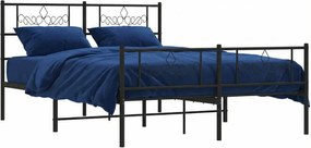 Czarne metalowe łóżko rustykalne 120x200cm L7-Z66