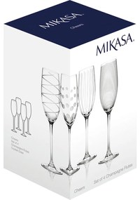 Zestaw 4 kieliszków do szampana Mikasa Cheers, 250 ml