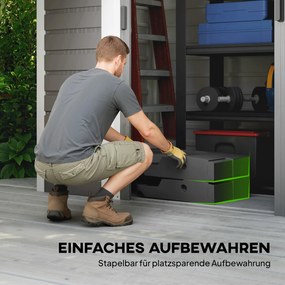 Outsunny Stojak do parasola 2-częściowy wodoodporny obciążnik, stojak do parasola bocznego | Aosom PL