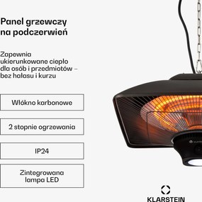 Blumfeldt Heat Square 2000W Promiennik Podczerwieni Sufitowy Czarny