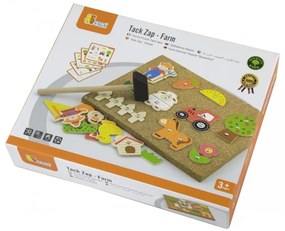 Przybijanka drewniana farma viga toys korkowa tablica