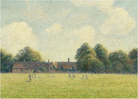 Obraz - Camille Pissarro, Hampton Court Green, reprodukcje (70x50 cm)