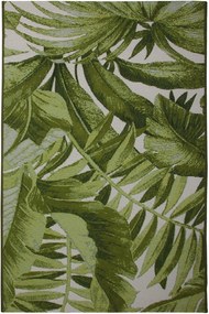 Dywan Capri Foam Bujne Liście Zielony Podgumowany 060x090 Prostokąt