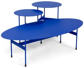 Niebieski metalowy stolik 39x120 cm Mira – Spinder Design