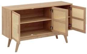 Niska komoda w dekorze dębu w naturalnym kolorze 128x75 cm Bridget – Støraa