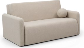 Sofa rozkładana Nido trzyosobowa 140 cm z pojemnikiem - jasny beżowy boucle Quelle 03