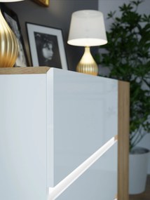Komoda z oświetleniem LED zimnym Lenybelardo 222