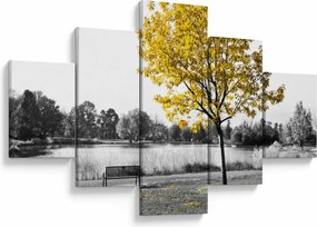 Obraz - Odpoczynek w parku (125x70 cm)