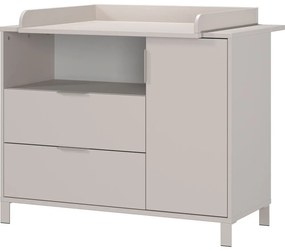 Kremowa komoda dziecięca z przewijakiem 115x102x77 cm Alkmaar – Germania
