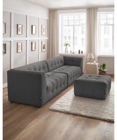 Ciemnoszara sofa 324 cm Kleber – Bobochic Paris