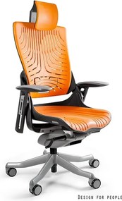 Fotel ergonomiczny Wau 2, Czarny Elastomer, zgodny z normą BHP