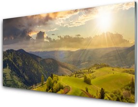 Panel Szklany Złota Godzina na Górskiej Hali