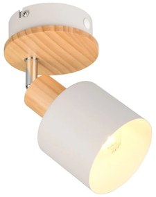 Biało-naturalna lampa punktowa ø 9 cm Shanti – Trio