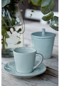 Turkusowa kamionkowa filiżanka ze spodkiem Costa Nova Esme, 190 ml