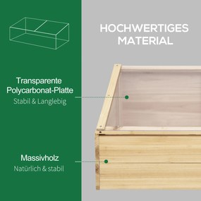 Drewniana szklarnia Outsunny