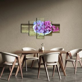 Obraz dekoracji z lawendą (125x70 cm)