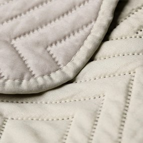 Kremowa narzuta pikowana z mikrowłókna 220x240 cm Softa – Restilo