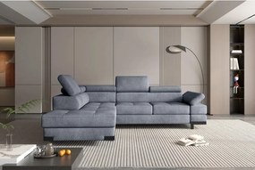 Narożnik EMPORIO L Lewostronny z funkcją spania Lewostronny w ktaninie SERENO 694 WERSAL