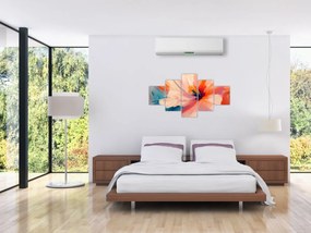 Obraz - Malowany kwiat (125x70 cm)