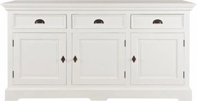 Komoda Brighton 3 szuflady + 3 drzwi white