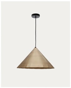 Lampa wisząca w kolorze mosiądzu z metalowym kloszem ø 46 cm Parlava – Kave Home