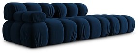 Niebieska aksamitna sofa 282 cm Bellis – Micadoni Home