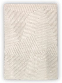 Dywan nowoczesny 3D Lily Wielokąty kremowy 80 cm x 150 cm