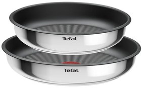 Patelnie zestaw 2 szt. z powłoką nieprzywierającą/z odpinaną rączką ze stali nierdzewnej ø 26 cm INGENIO Cook Eat L8813S75 – Tefal