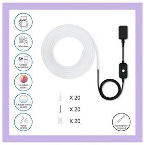 Inteligentna zewnętrzna taśma świetlna LED 24 W – WiZ