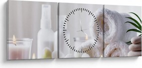 Obraz - Spa (z zegarem) (90x30 cm)