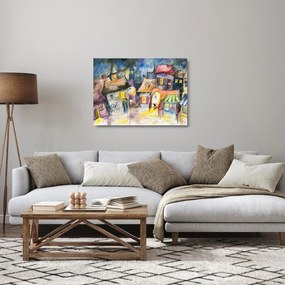Obraz na szkle - Deszczowy wieczór (70x50 cm)