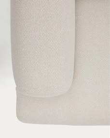 Beżowa częściowo rozkładana sofa z tkaniny szenilowej 214 cm Aurum – Kave Home