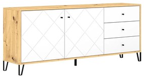 Komoda SULA dąb artisan/biały