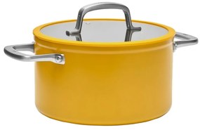 Garnek aluminiowy z pokrywką/z nieprzywierającą powierzchnią odpowiedni na indukcję 5,5 l Meda 3.0 – FABINI
