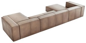 Jasnobrązowy skórzany narożnik (w kształcie litery "U") Madame – Windsor &amp; Co Sofas