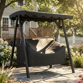 Outsunny Pokrowiec na 2-osobową huśtawkę ogrodową, wodoodporny, wiatroodporny, ochrona UV, materiał Oxford 420D | Aosom PL