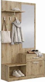 Garderoba do przedpokoju dąb artisan E8-P16
